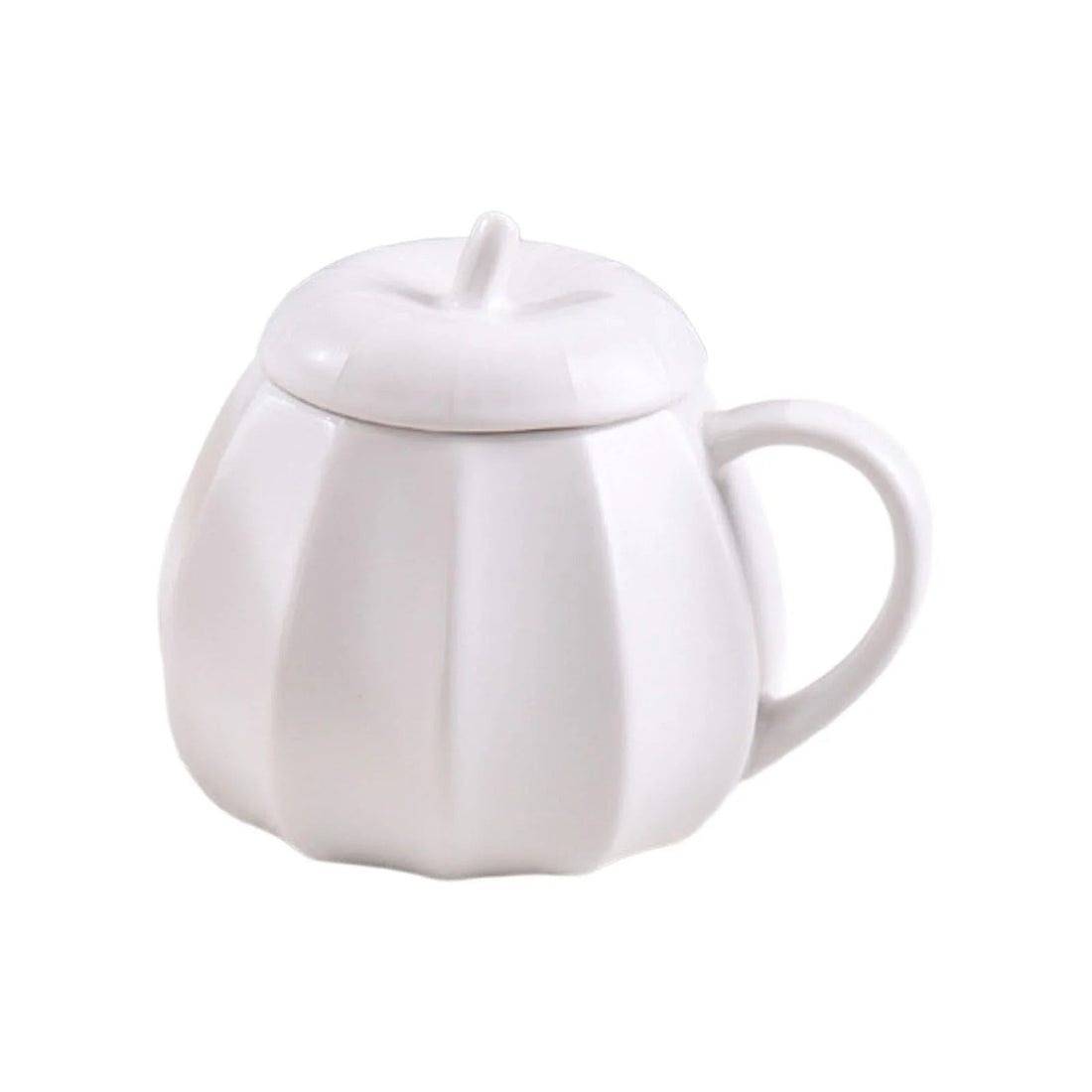 Pumpkin ceramic mug as a fall décor accent