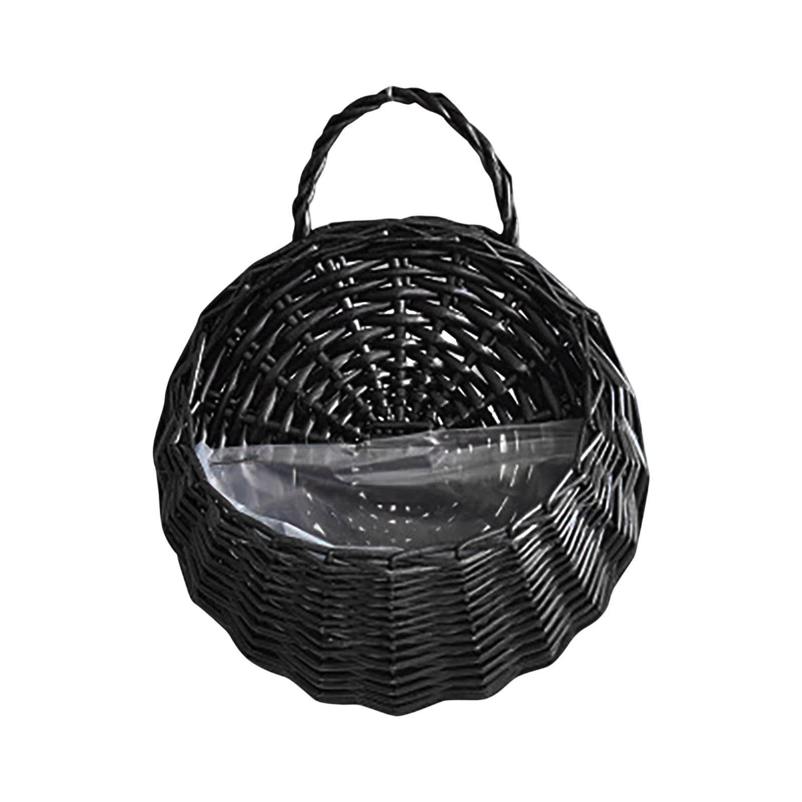 Woven wicker basket adding natural texture to a room