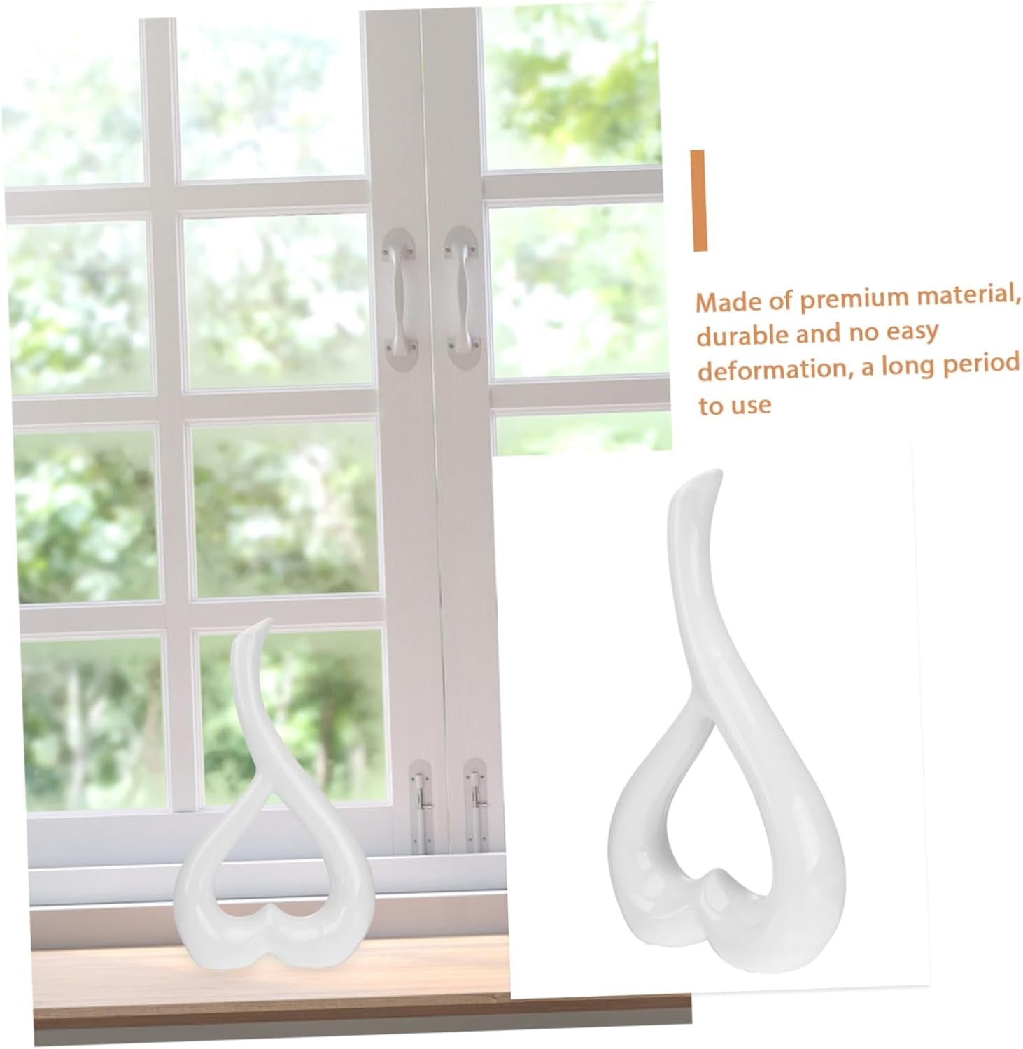 Ceramic Receptacle Ceramic Vases Decorative Heart-Shaped Desktop Ornament for Home Decor Living Room Bedroom