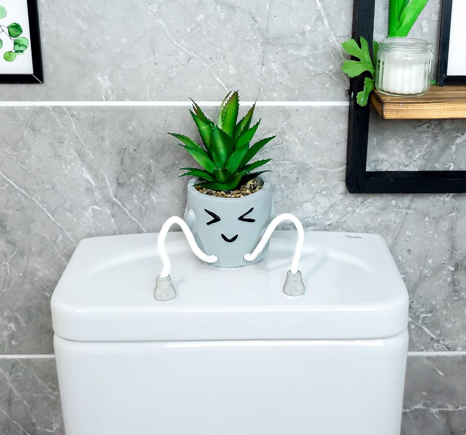Small Fake Plants Office Decor - Fake Succulents Plants Artificial for Desk Decor - Fake Plant Office Decorations for Work - Office Decor for Women - Office Plants Cubicle Accessories Room Decor