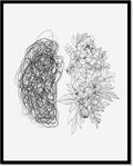 Anita Store Psychology Brain Minimalist Wall Art Print