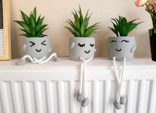 Small Fake Plants Office Decor - Fake Succulents Plants Artificial for Desk Decor - Fake Plant Office Decorations for Work - Office Decor for Women - Office Plants Cubicle Accessories Room Decor