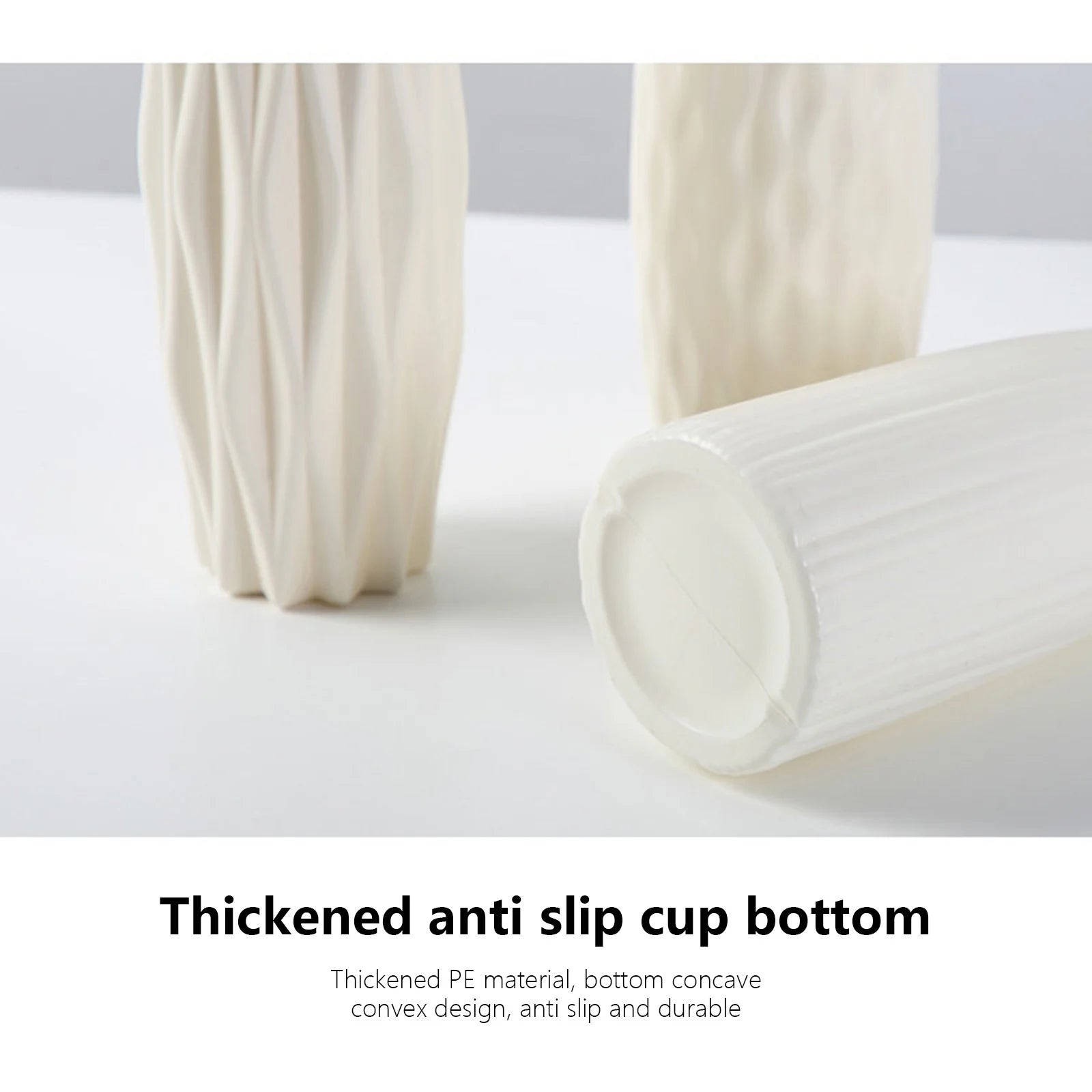 White Tall Floor Vase, 8.27×2.16" Vase, Decorative Flower Vases for Modern Home Decor Living Room Office Bedroom Kitchen Wedding Centerpieces Farmhouse Decor Cute Vases, Home Gifts Women Mom